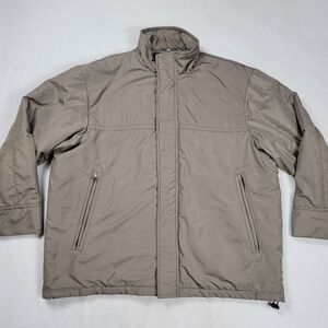 Bachrach Puffer Jacket Men's Size XL Brown Full Zip Relaxed Oversized